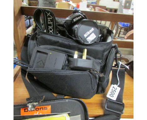 A Nikon Coolpix camera.