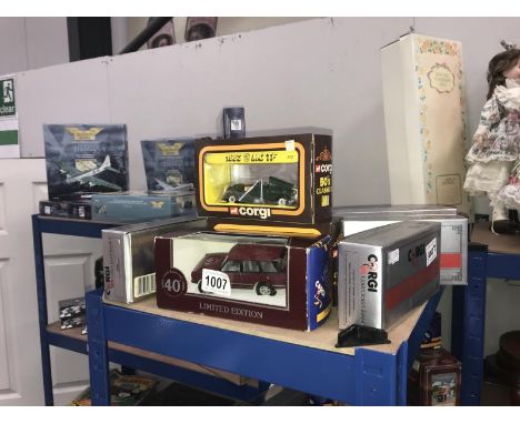 A quantity of Corgi boxed diecast models including collectors classics, 50's classics &amp; a limited edition Land Rover 40th