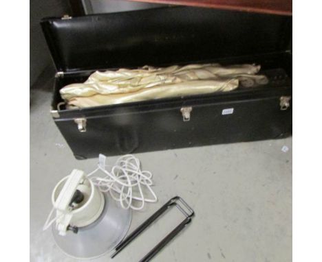 A case of photographic lighting equipment, stands, light etc.,