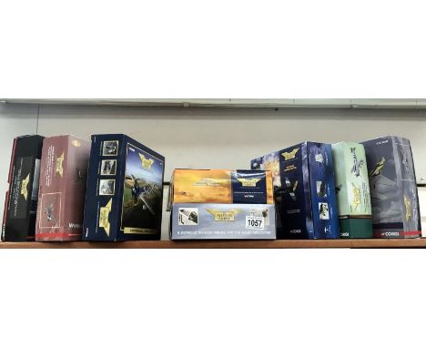8 boxed Corgi diecast Military planes, 1:72 scale