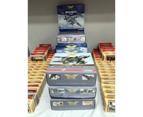10 boxed Corgi 'The Aviation Archive' Military diecast planes, 1:72 scale