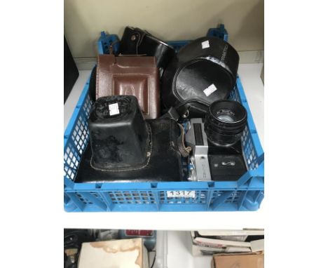 3 Zenit cameras, Praktica camera &amp; 1 other