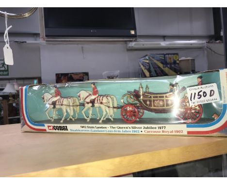 A boxed Corgi 'The Queens Silver Jubilee 1977' stage coach