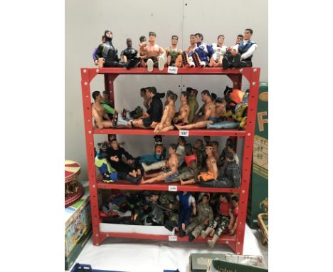 A collection of Action man dolls &amp; accessories including clothing
