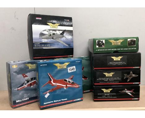 8 boxed Corgi 'The Aviation Archive' Military diecast planes, 1:72 scale