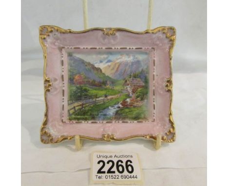 A Clarice Cliff ceramic painting.