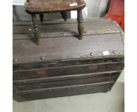A domed top trunk.