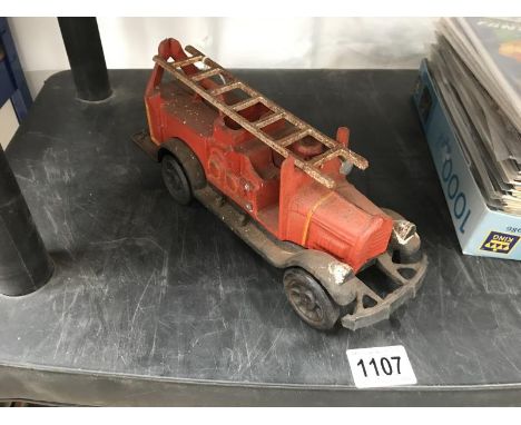 A cast iron reproduction fire engine