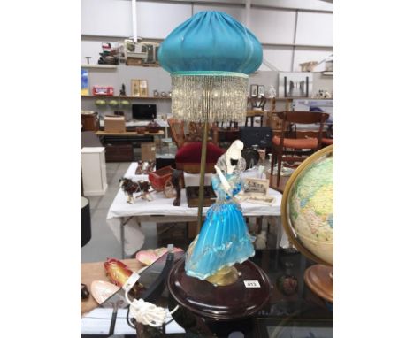 A Murano glass figure table lamp A/F