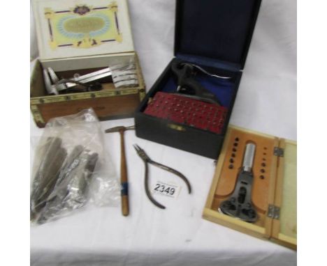 A good lot of old watch makers tools.
