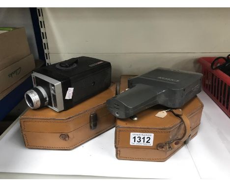 2 Chinon Super 8 cine cameras, an Elmo cine camera, Kodak cine camera &amp; an Agfa cine camera