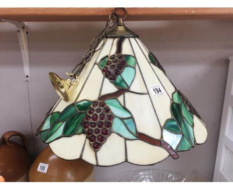 A Tiffany style light shade