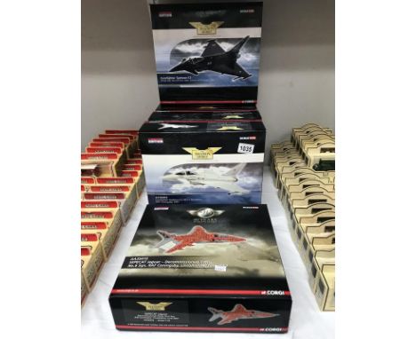6 limited edition boxed Corgi Military planes 1:72 scale
