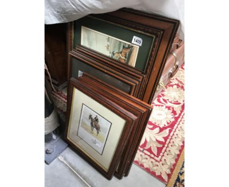 8 assorted hunting prints including 3 after Charles Johnson Payne (Snaffles)