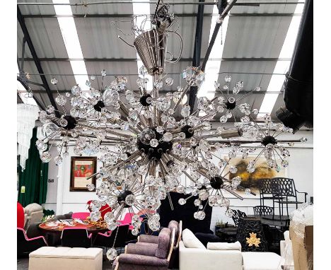 CHANDELIER, vintage Italian style, Sputnik style.