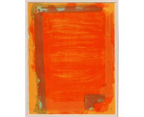 JOHN HOYLAND 'Untitled II', 1974, Lithograph, handsigned and numbered, Edition: 50, 78cm x 62cm, framed and glazed. (Subject 
