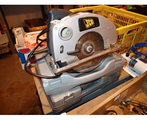 Two boxed Power Devil drills and a JCB electric saw  CONDITION REPORT: All electrical items in this lot have been PAT tested 