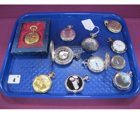 A Collection of Modern Pocketwatches, including Harley Davidson, etc :- One Tray [939235]