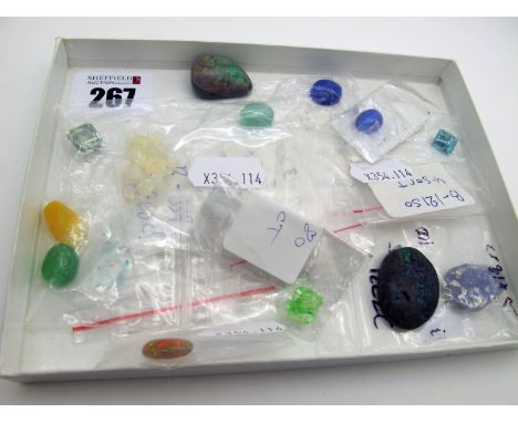 Unmounted Faceted Opals, boulder opal matrix etc. 