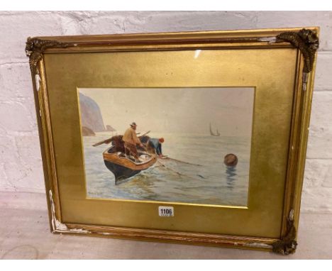 R. DOUGLAS -  Toilers of the Sea – 9.5 x 13 . Signed