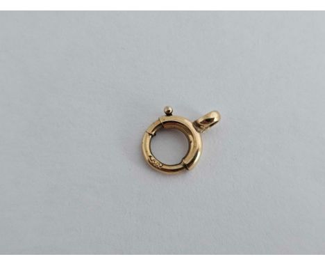 A 9ct bolt ring