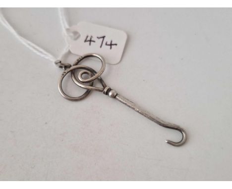 Antique silver button hook hallmarked, Chester 1905, Charles Horner