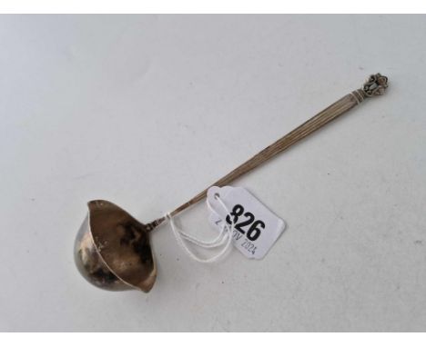 A Danish double lipped ladle with tapering stem, 6.5 inches long