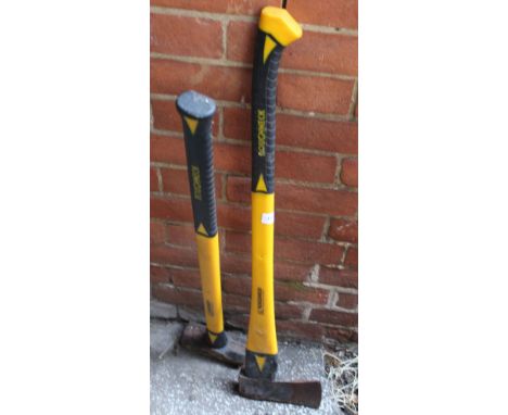 A Rough Neck sledge hammer and axe