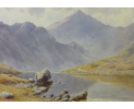WARREN WILLIAMS ARCA coloured limited edition (18/750) print - Snowdonia, entitled 'Llyn Llydaw', 33.5 x 50 cms