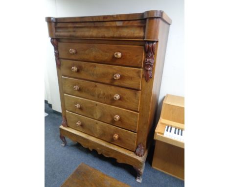 A Victorian mahogany Scotch chest