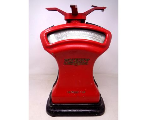 A set of Avery post office scales.