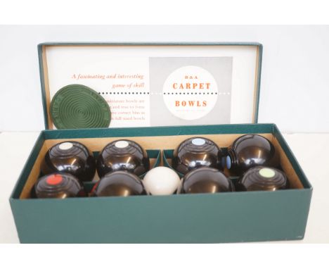 Boxed Indoor carpet bowls 