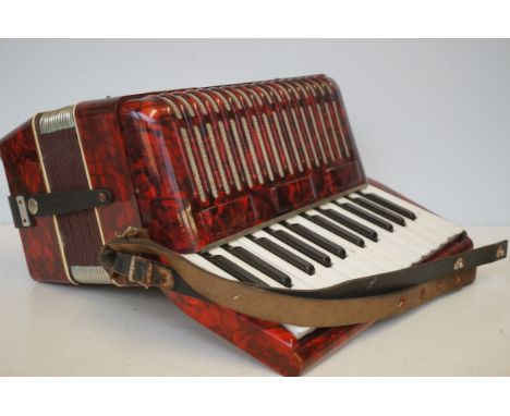 Piano accordion with box 