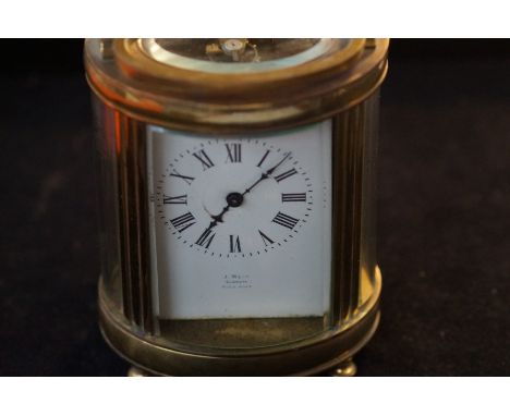 J.Weir Glasgow carriage clock 