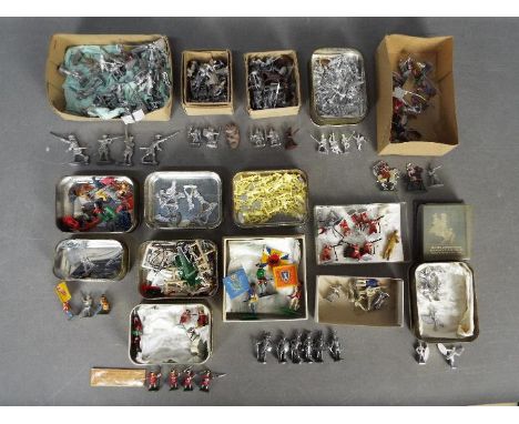 Hinchliffe, Others - A large collection of predominately unmade/ unpainted various types of white metal/ wargaming figures an