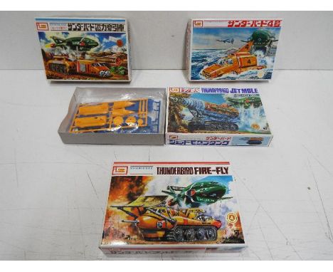 IMAI, Thunderbirds, Gerry Anderson - Four boxed vintage 'Thunderbirds' plastic model kits from IMAI. Lots contains IMAI B068 