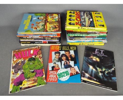 Z- Cars - The Wombles - Daktari - A lot of 26 vintage TV related annuals including The Muppets, Transformers, The A Team. All