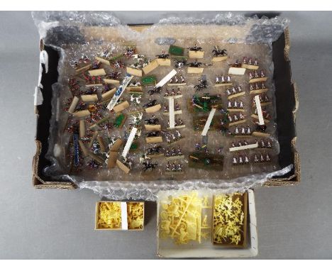 Airfix, Napoleonic - A large painted collection of  over 100 1:72 scale / 25mm (or similar) plastic Napoleonic soldiers. The 