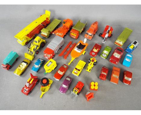 Matchbox - A collection of unboxed Matchbox diecast vehicles in various scales. Lot includes Matchbox King Size K24 Lamborghi