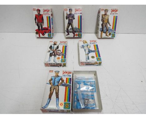 IMAI, Captain Scarlet, Gerry Anderson - Six vintage plastic model kits from the IMAI Captain Scarlet Figure Series. Lot inclu