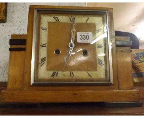 STRIKING ART DECO MANTLE CLOCK     