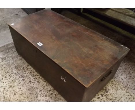 SMALL WOODEN CARPENTERS TRUNK     