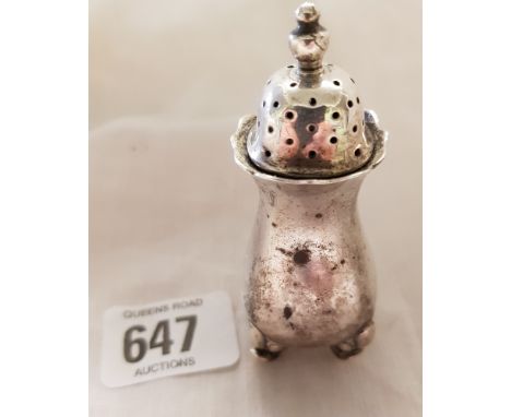 A SILVER PEPPER SIMILAR - B'HAM 1924