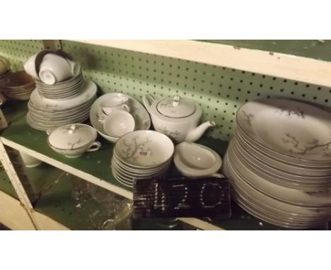 SHELF OF RC JAPANESE BONE CHINA TEA &amp; DINNER WARE  