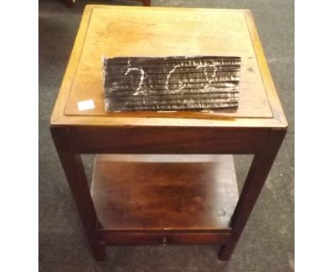 SMALL WOODEN TABLE WITH DRAWER &amp; SHELF UNDER   