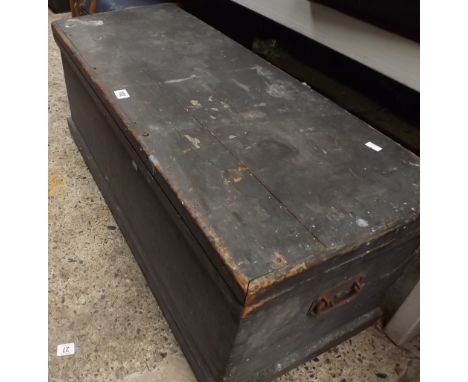 WOODEN CARPENTERS TRUNK      