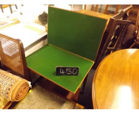 CARD TABLE WITH SHELF UNDER      