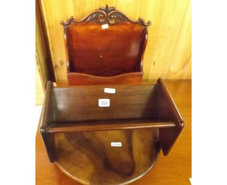 LAZY SUSAN BOOK SHELF &amp; LETTER RACK     