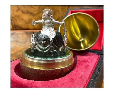 Stuart Devlin (1931-2018) - an Elizabeth II silver gilt surprise Easter egg, from the Nursery Rhymes series, Mary Mary in the