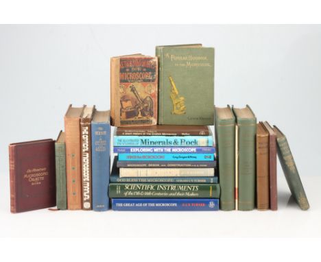 Large Collection of Microscope related Books, including a good copy of G L'E Turners Great Age of the Microscope; Scientific 